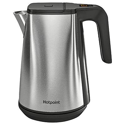 Hotpoint WK30EUM0UK Kettle with Digital Display, Brushed Stainless Steel